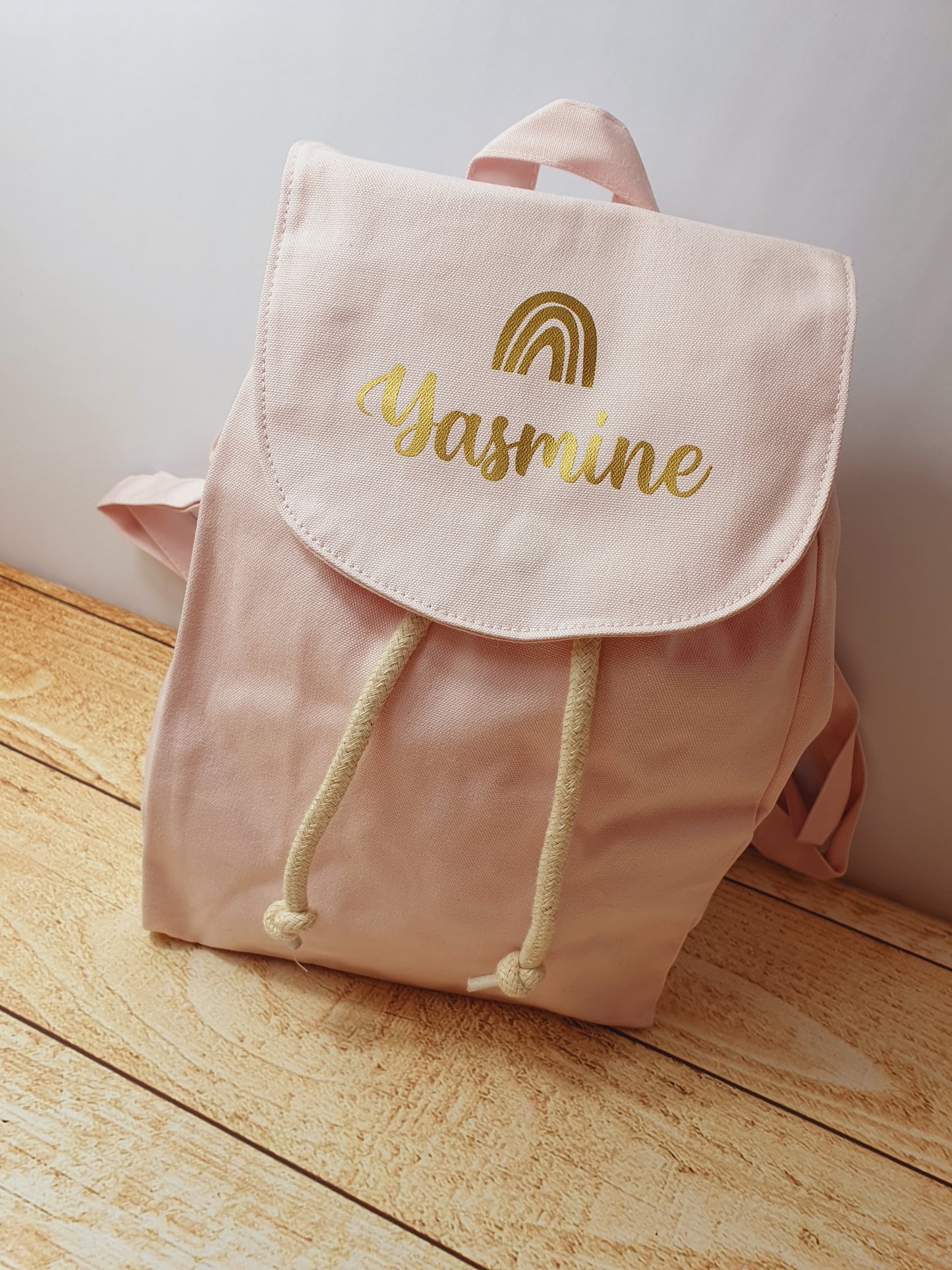 Sac en tissus enfant rose personnalisé
