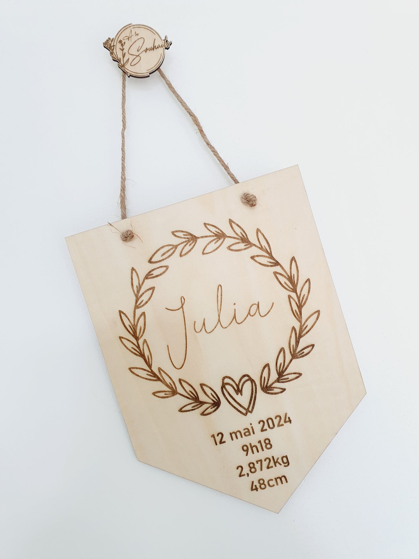 Décoration - fanion de naissance