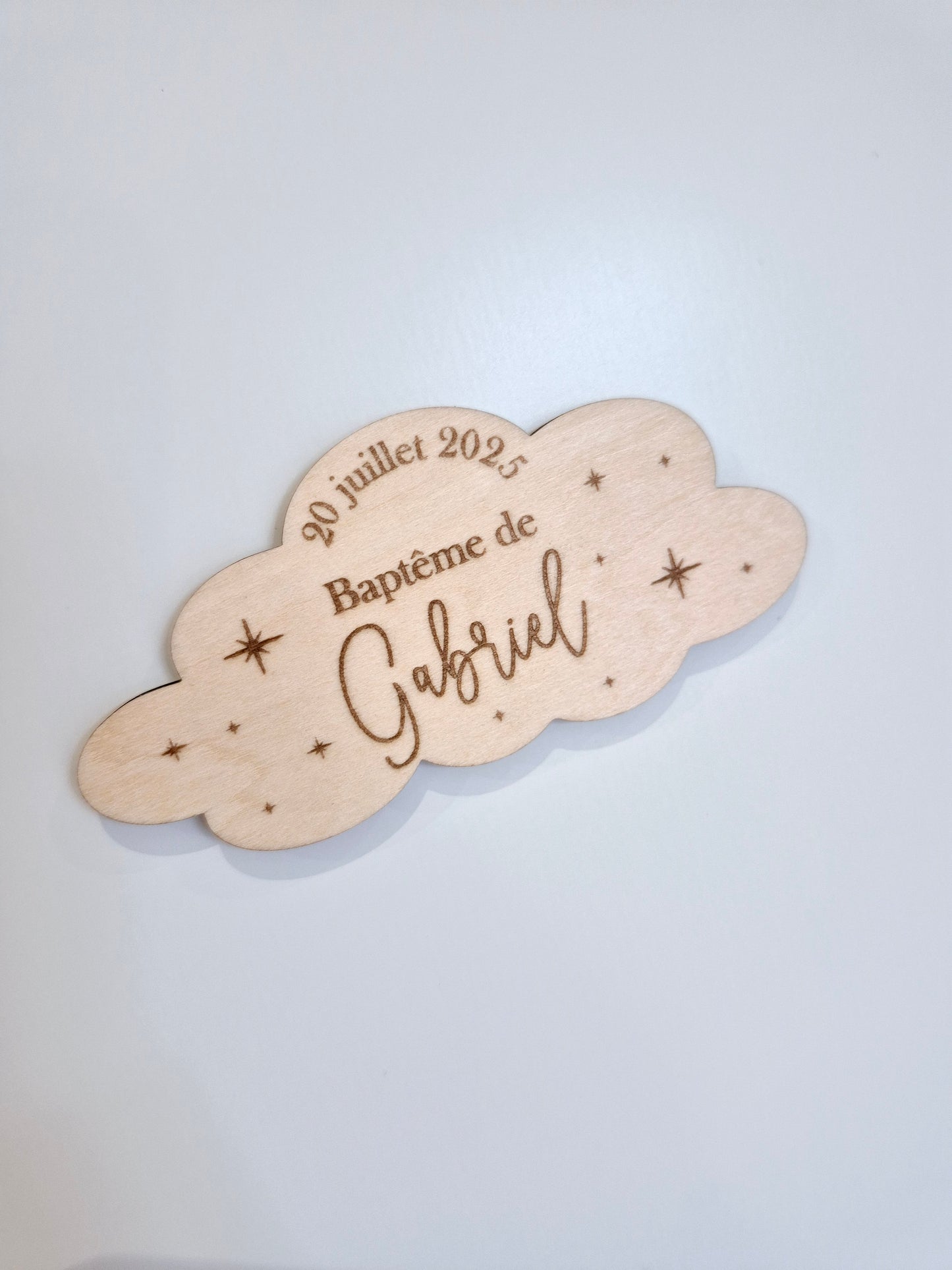 Baptême - magnet nuage