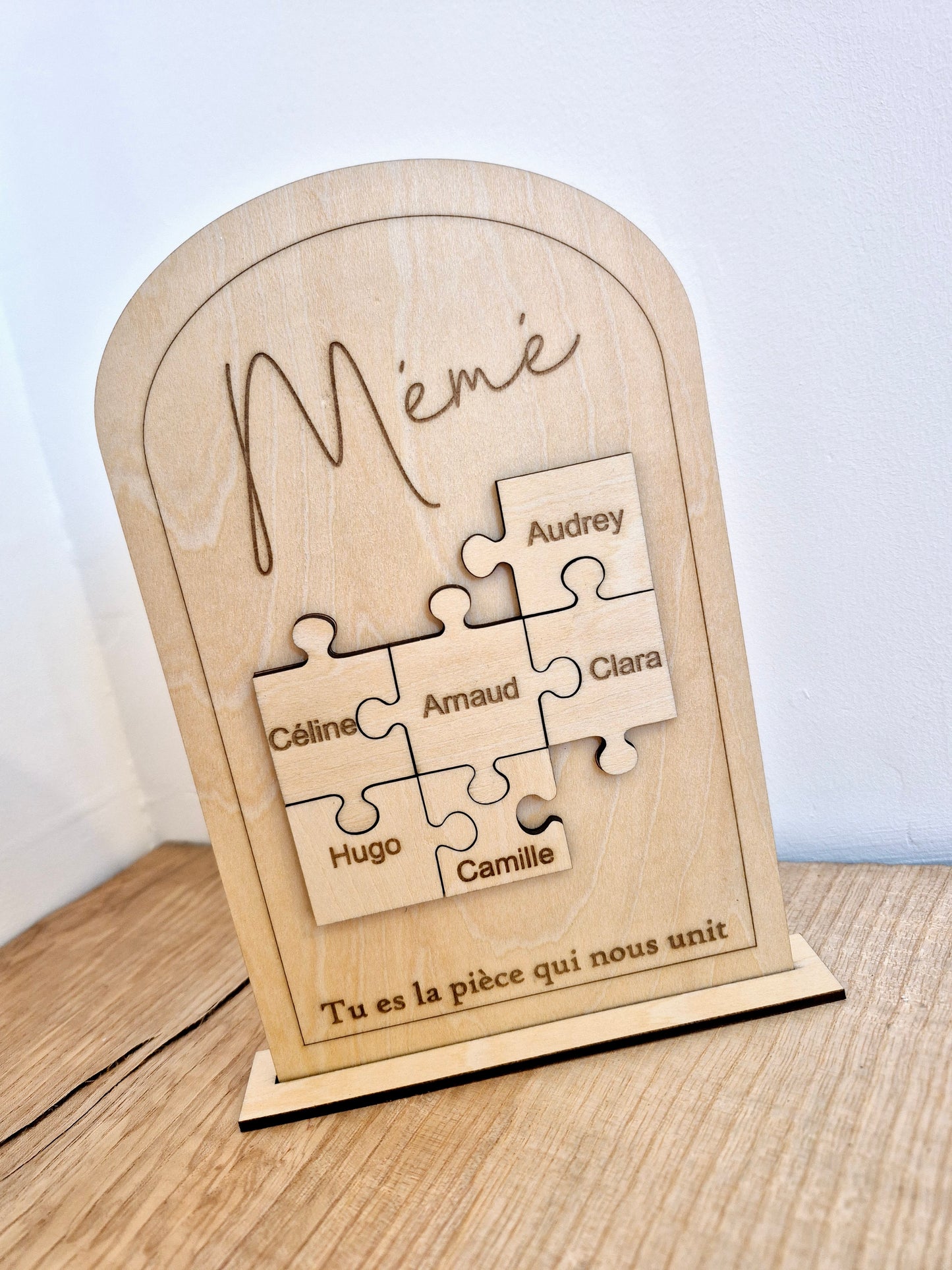 Maman - décoration pièces de puzzle personnalisé
