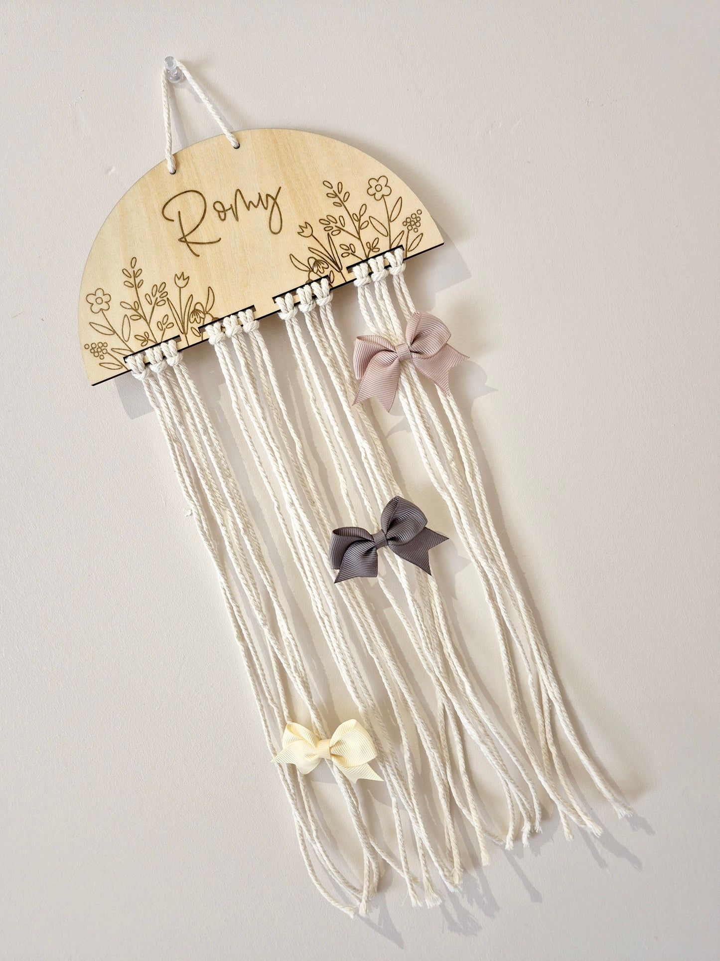 Porte barrettes fleuri