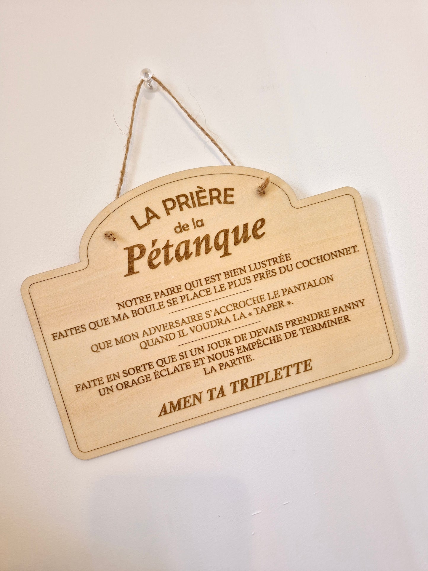 Papy / Papa pétanque - pancarte