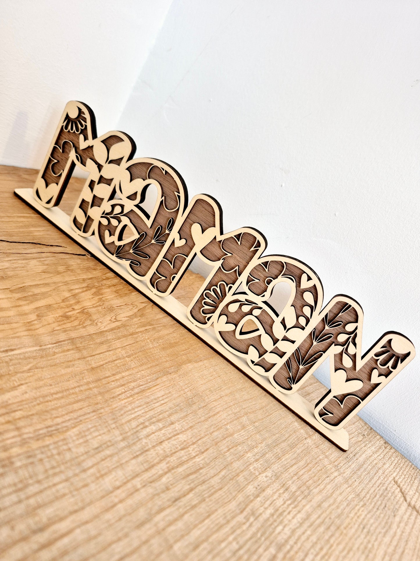 Maman - décoration 2 bois à poser