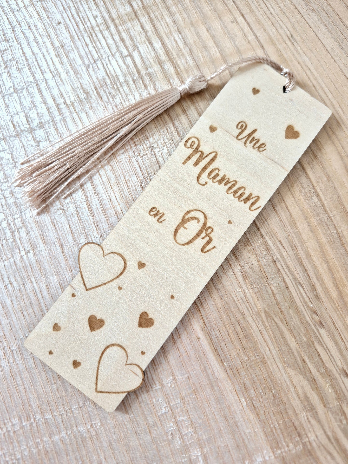 Maman - marque page cœur