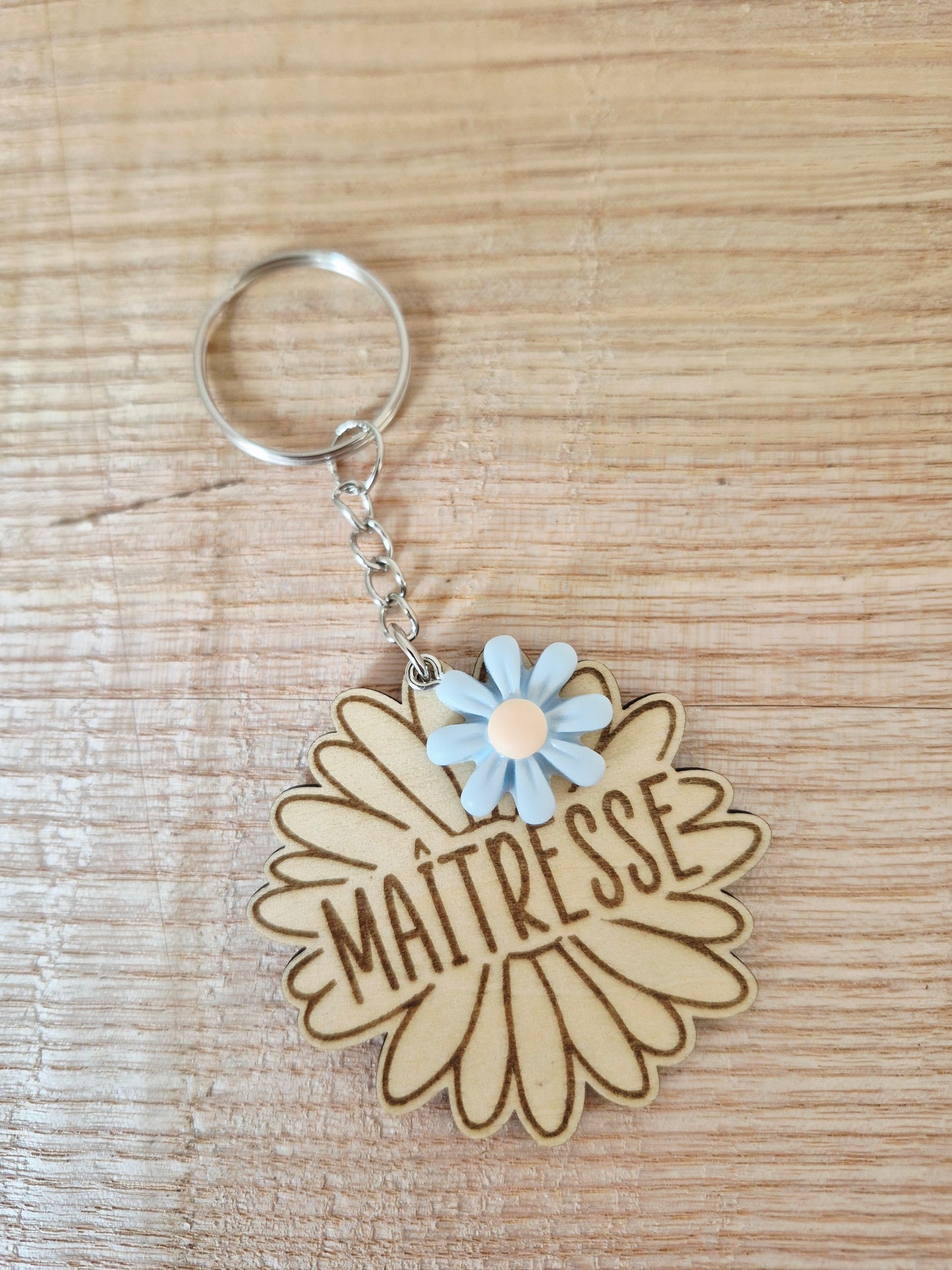 Maîtresse - porte clef fleur