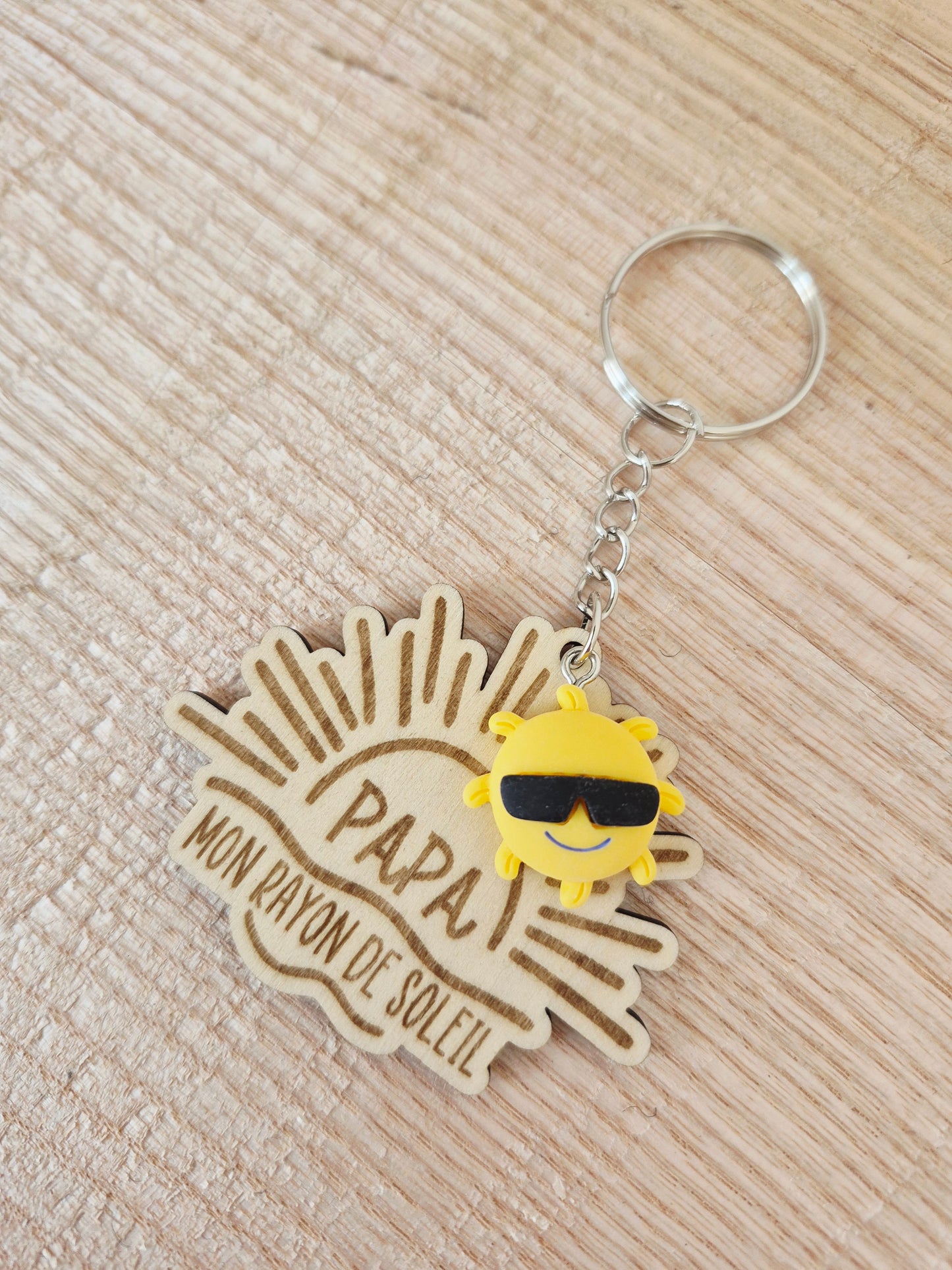 Papa - porte clé soleil