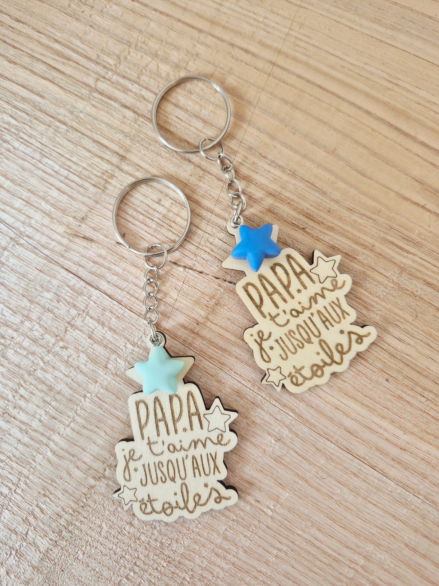 Papa - Porte clés étoiles