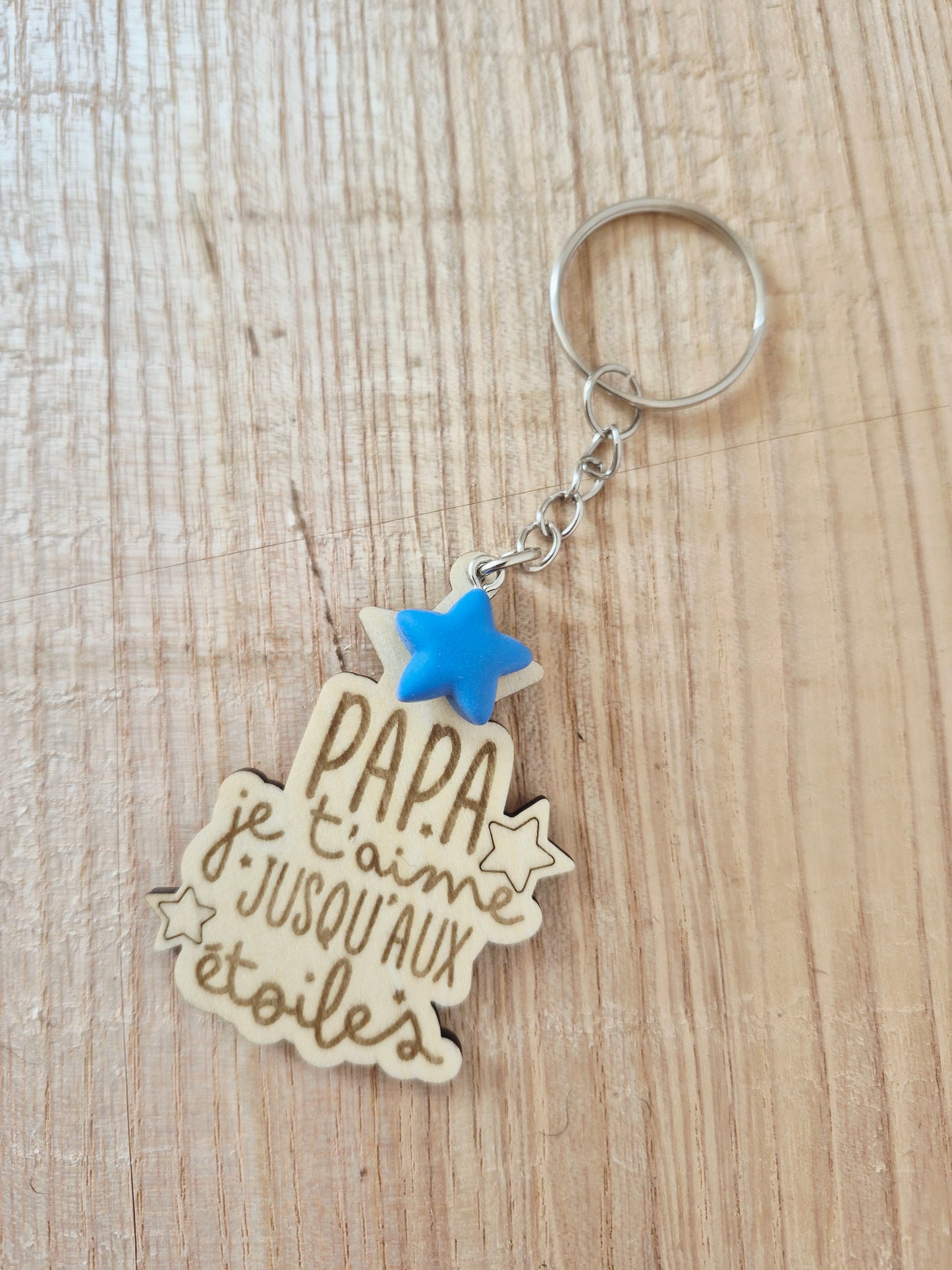Papa - Porte clés étoiles