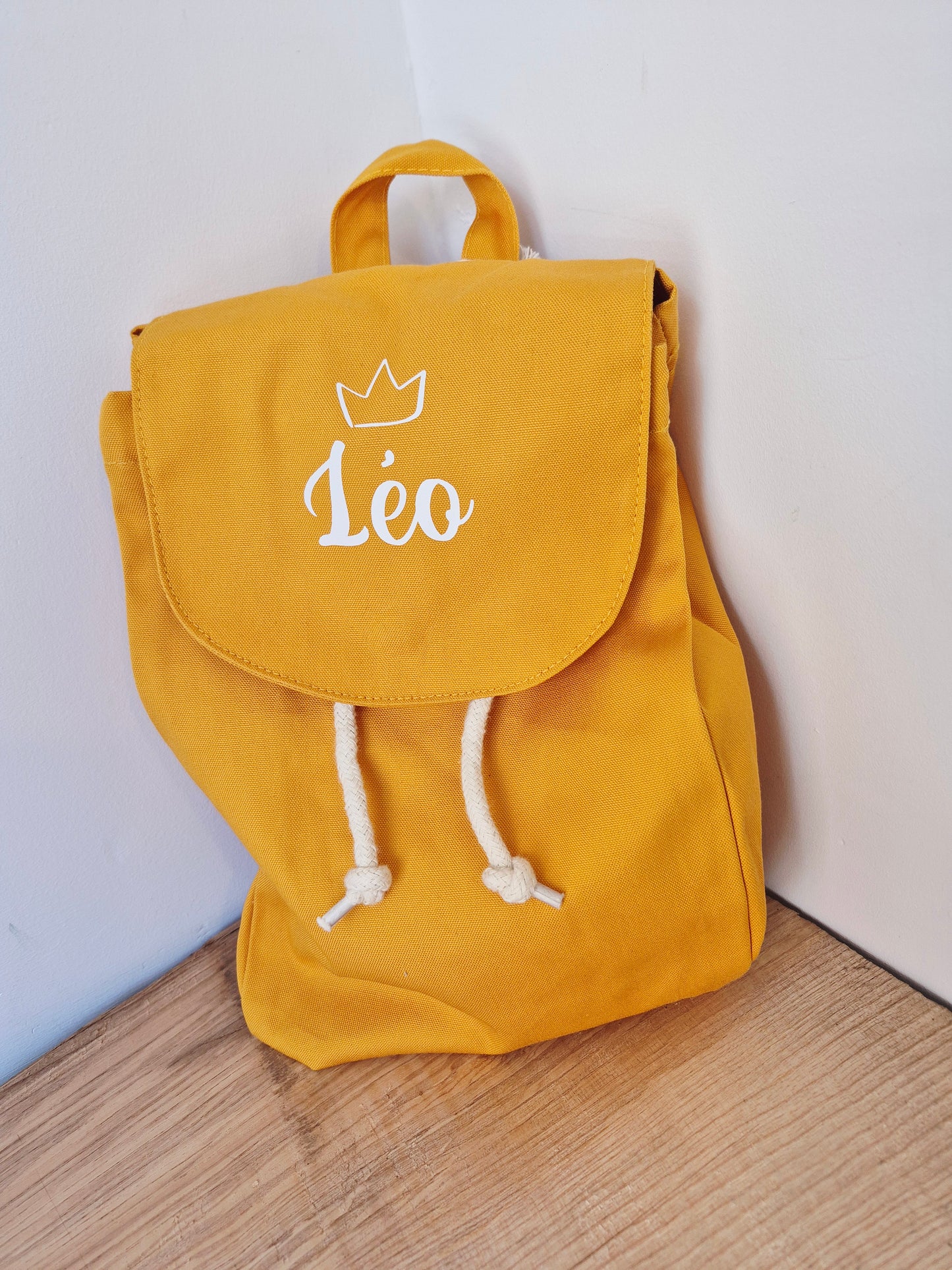 Sac en tissus moutarde personnalisé