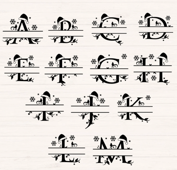 Ornement - Boule de Noël alphabet