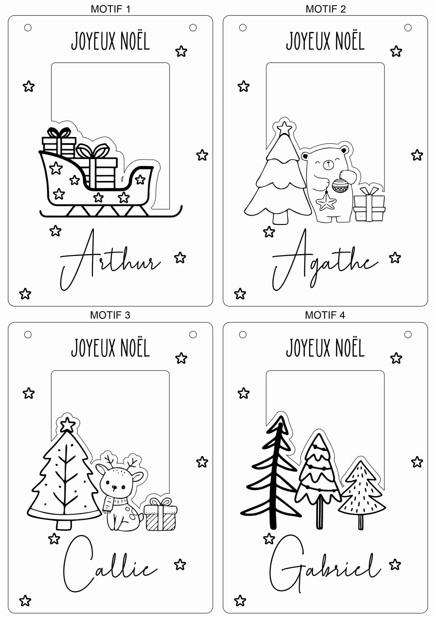 Décoration à suspendre pour billet