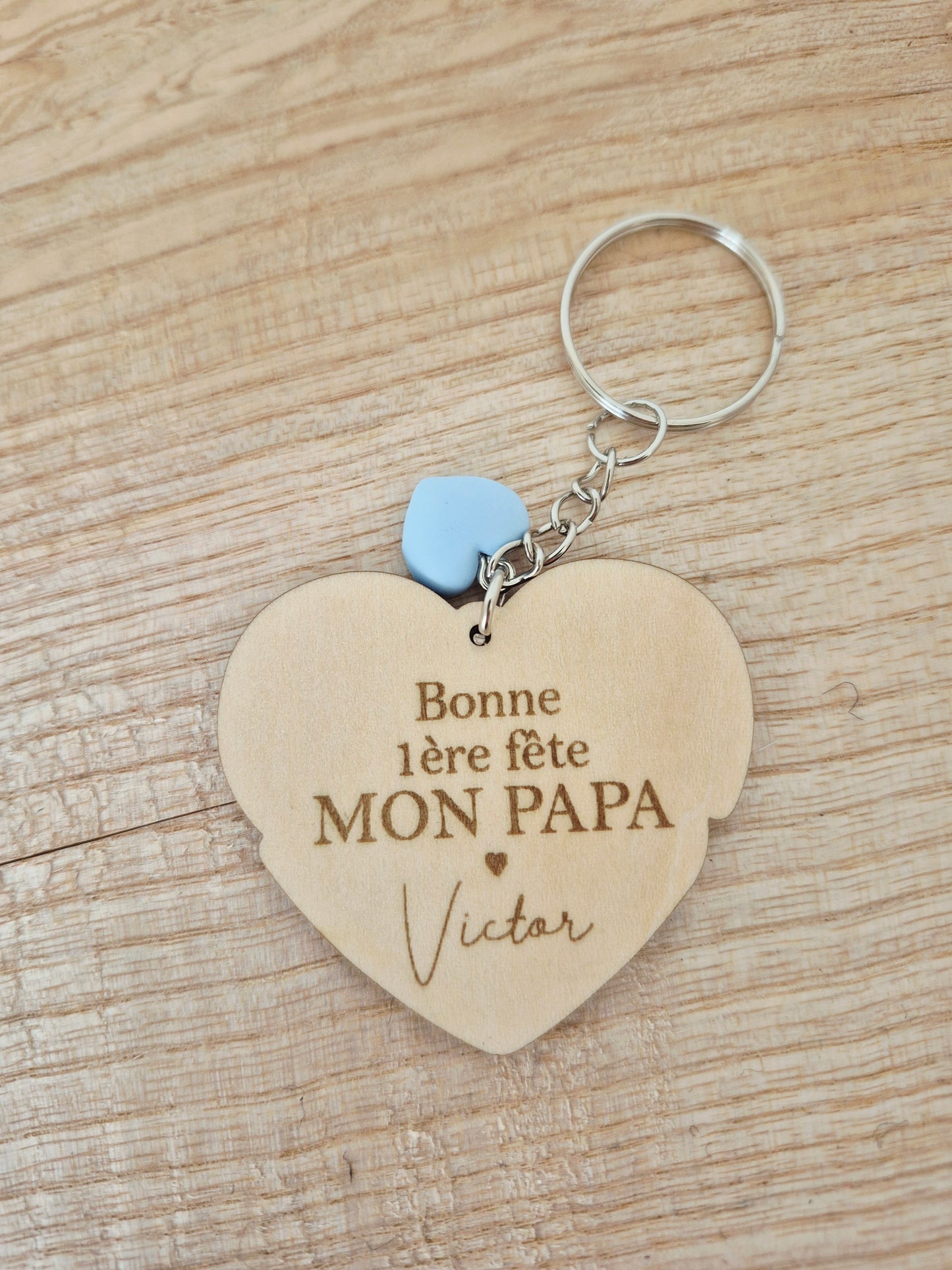 Papa - porte clé coeur