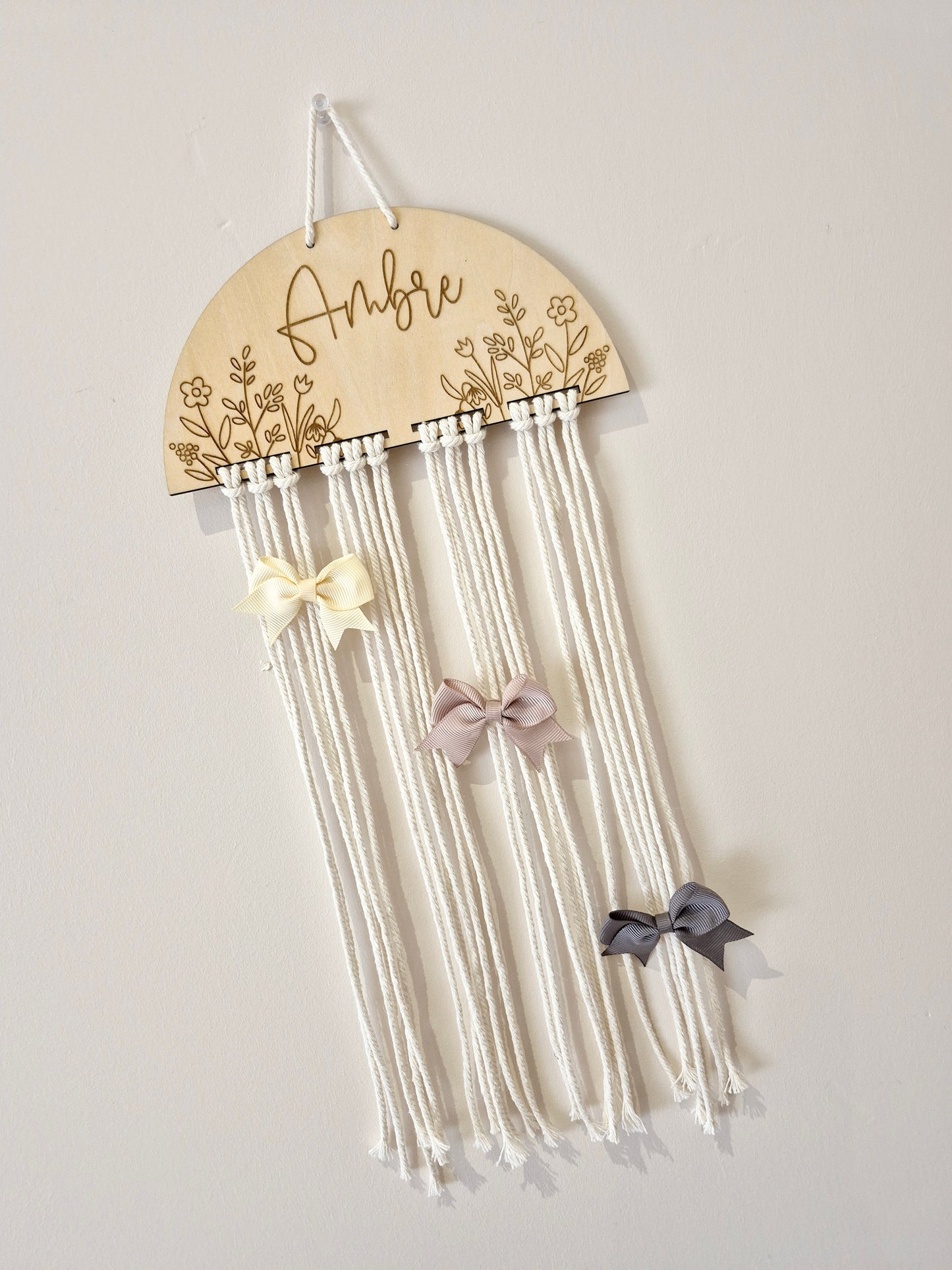 Porte barrettes fleuri