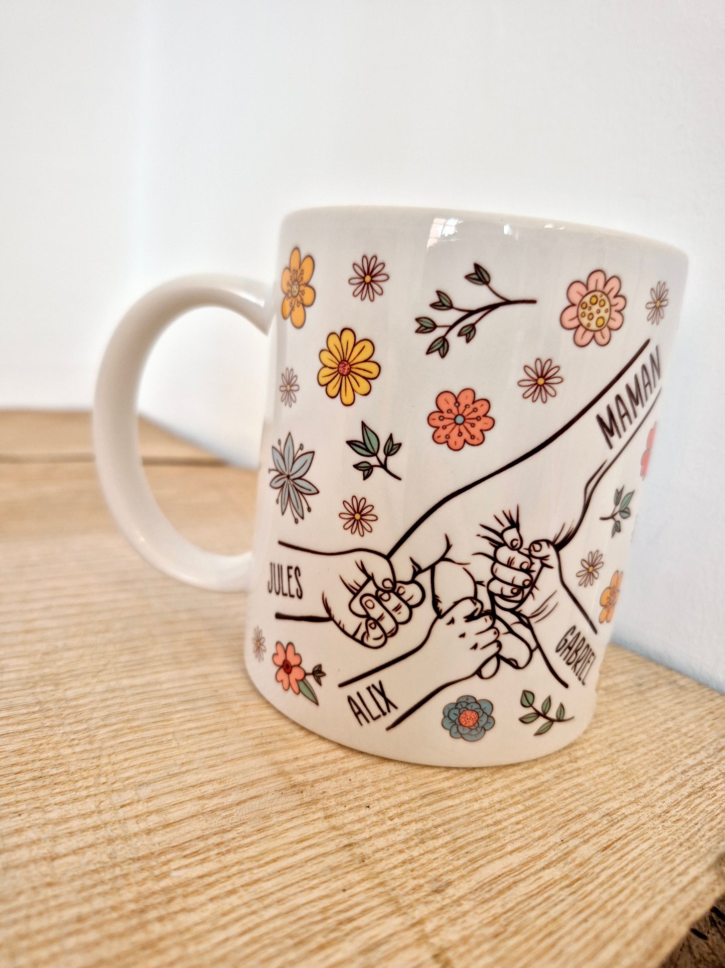 Maman - Mug mains personnalisé