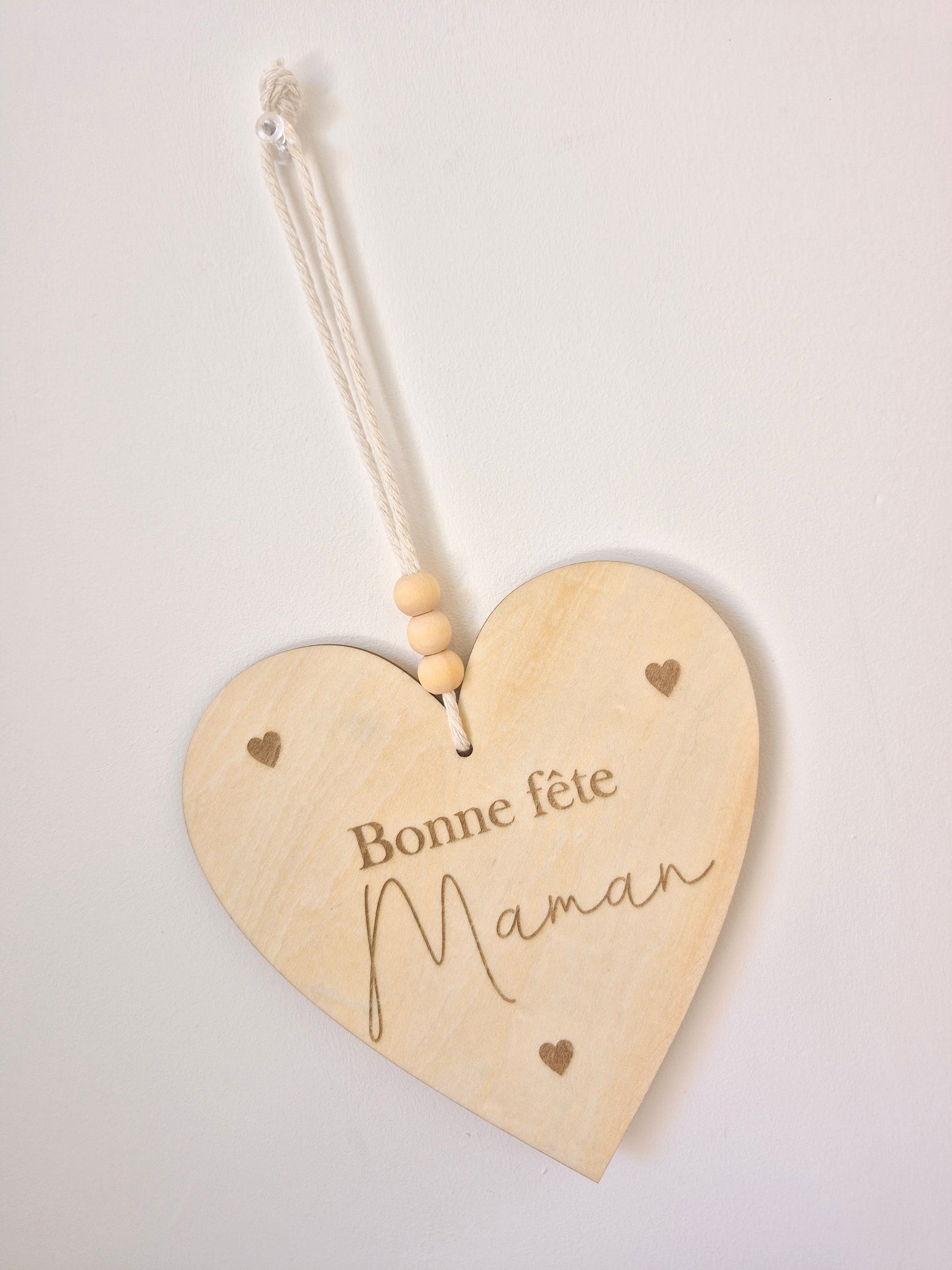 Maman - cœur à suspendre