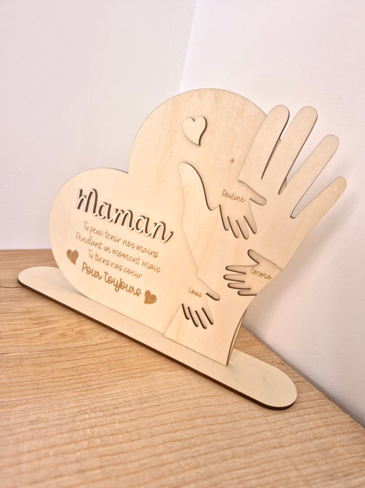 Maman - décoration à poser personnalisée