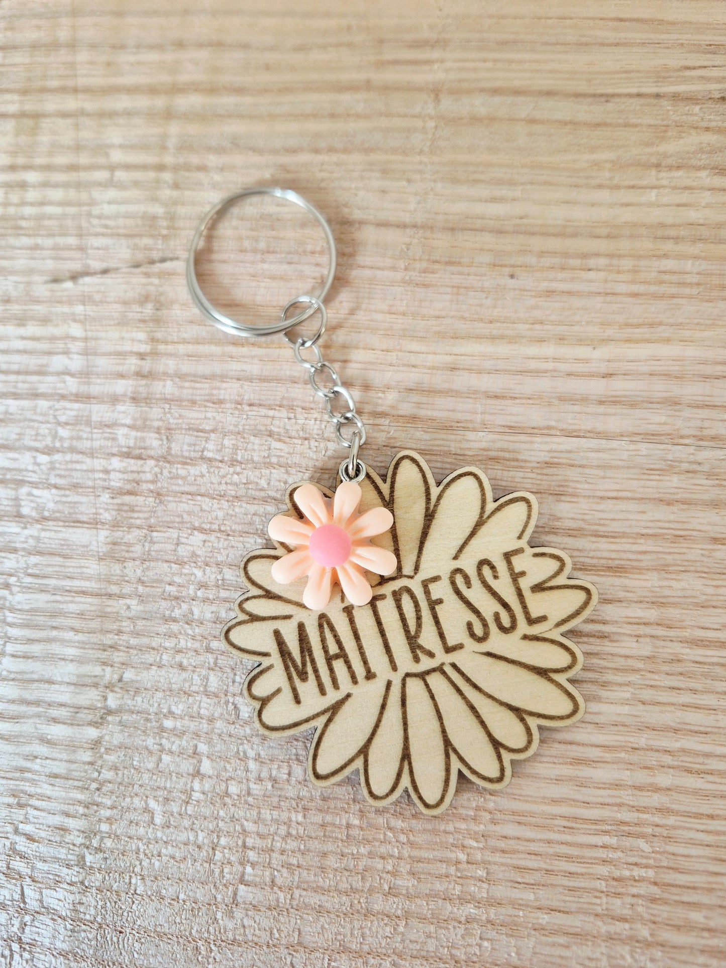 Maîtresse - porte clef fleur