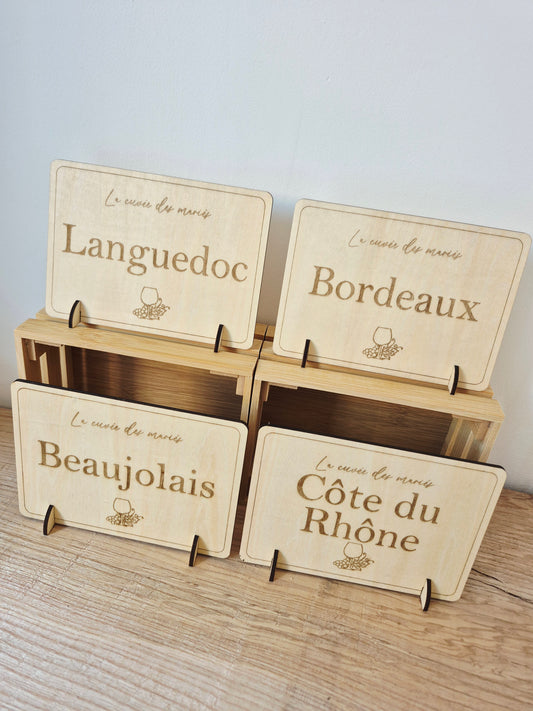 Décoration - Mariage - Carte des vins