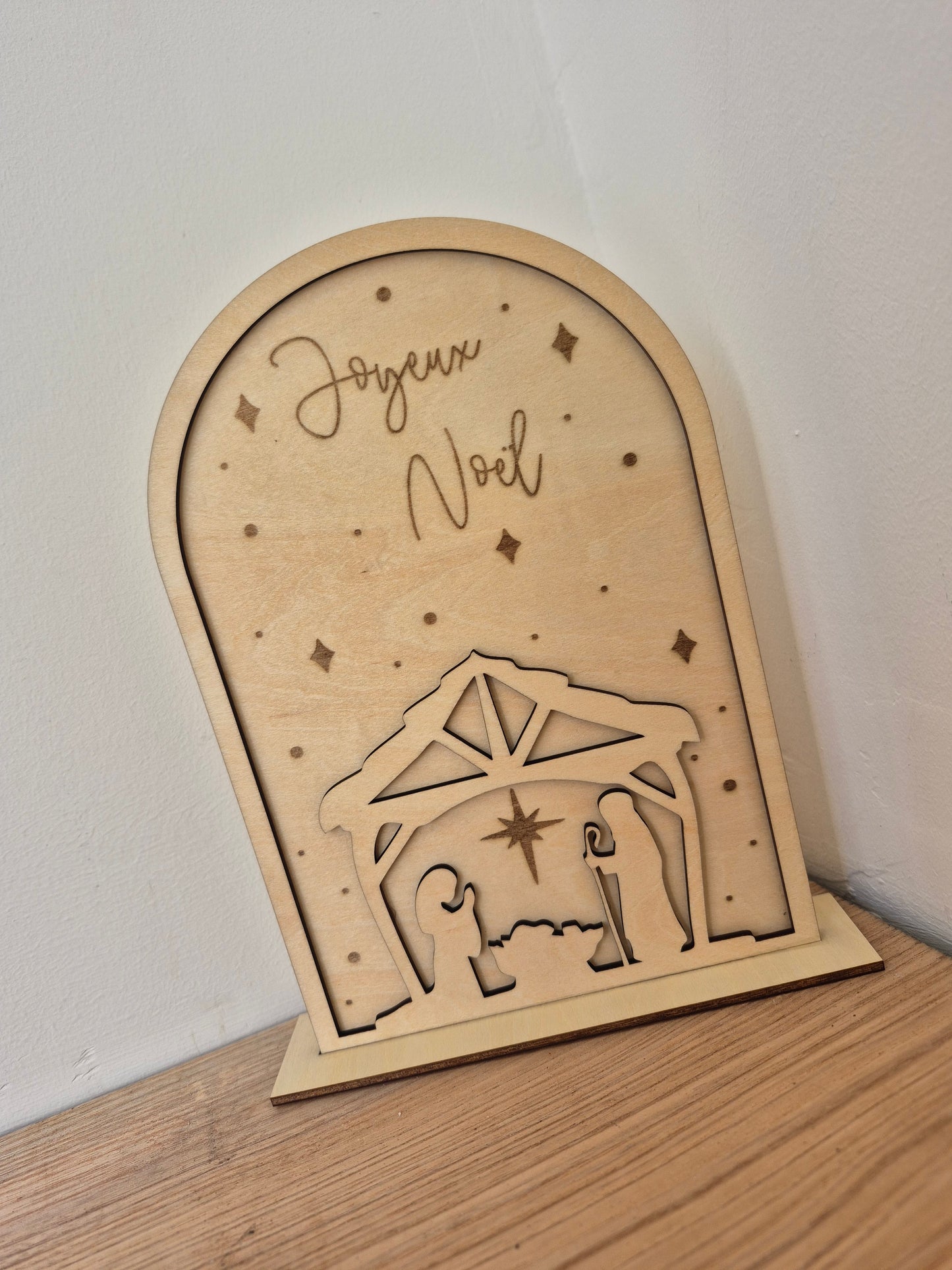 Décoration - crèche en cloche
