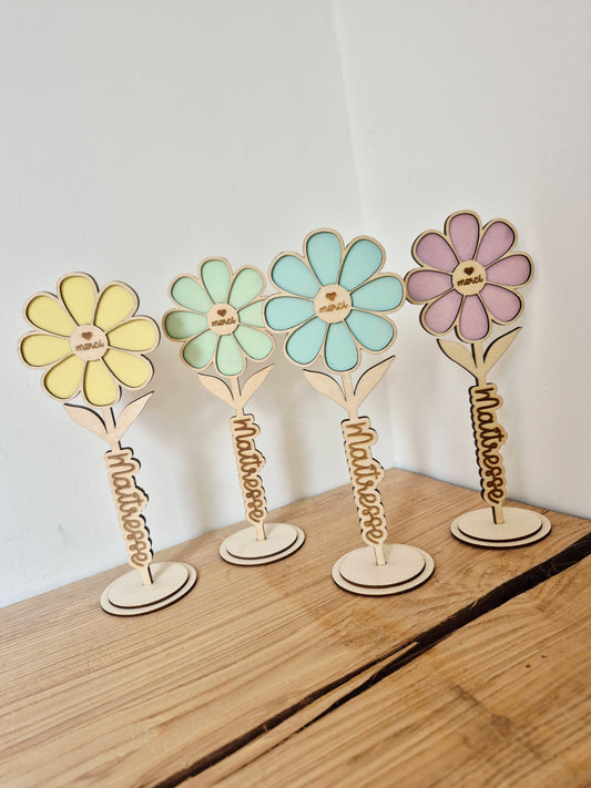Maîtresse - Fleur marguerite pastel