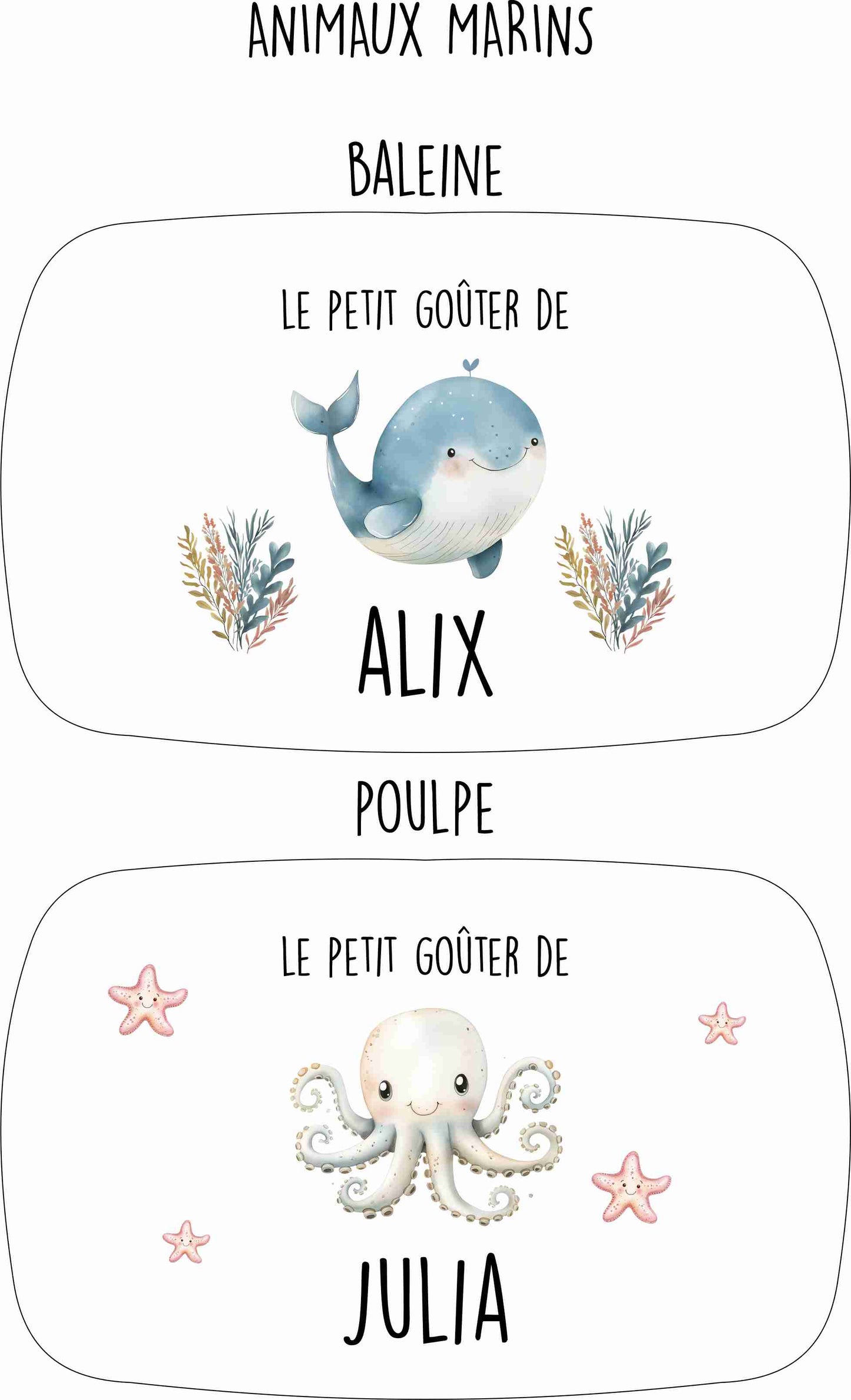 Rentrée scolaire - Boîte à goûter