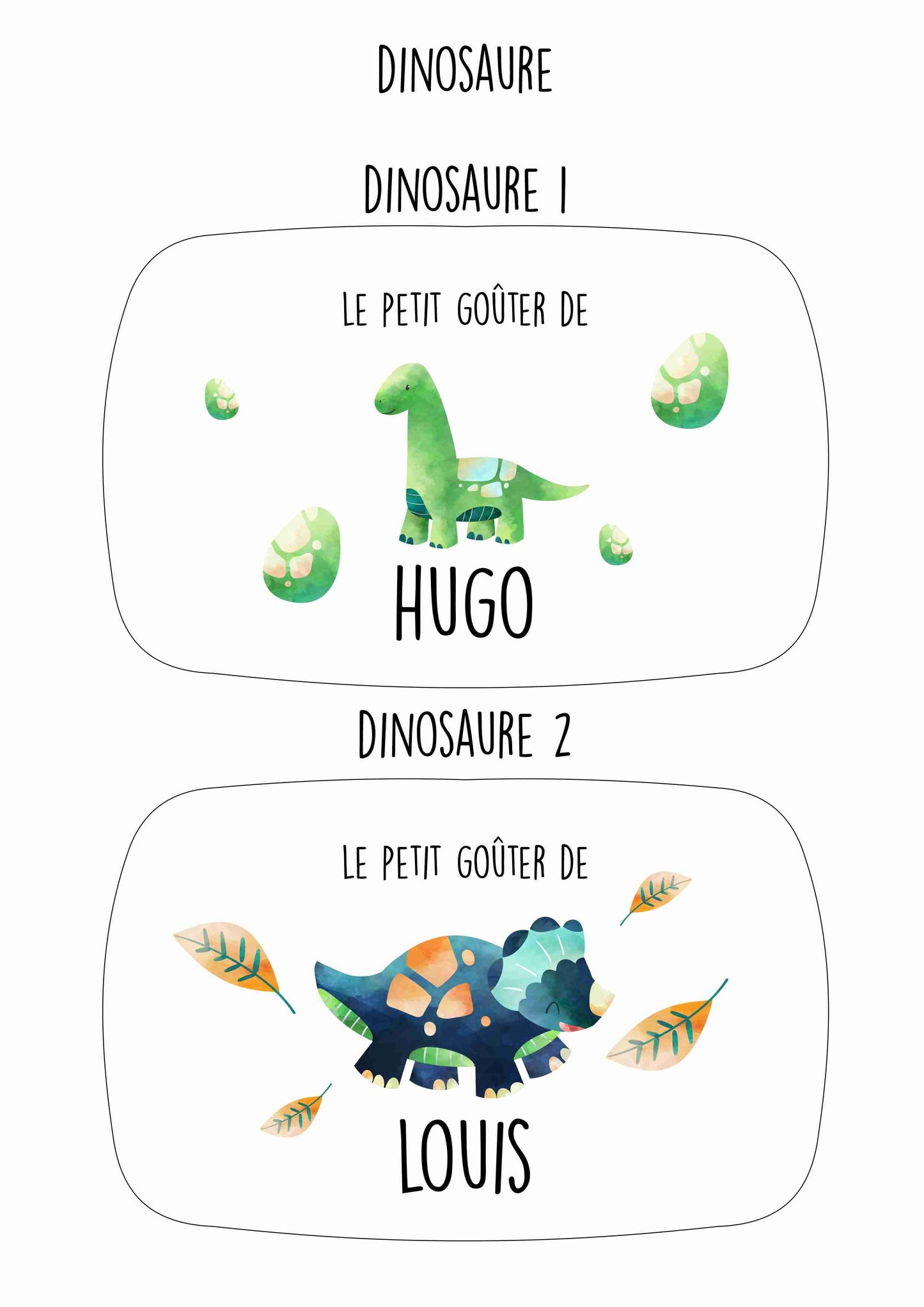 Rentrée scolaire - Boîte à goûter