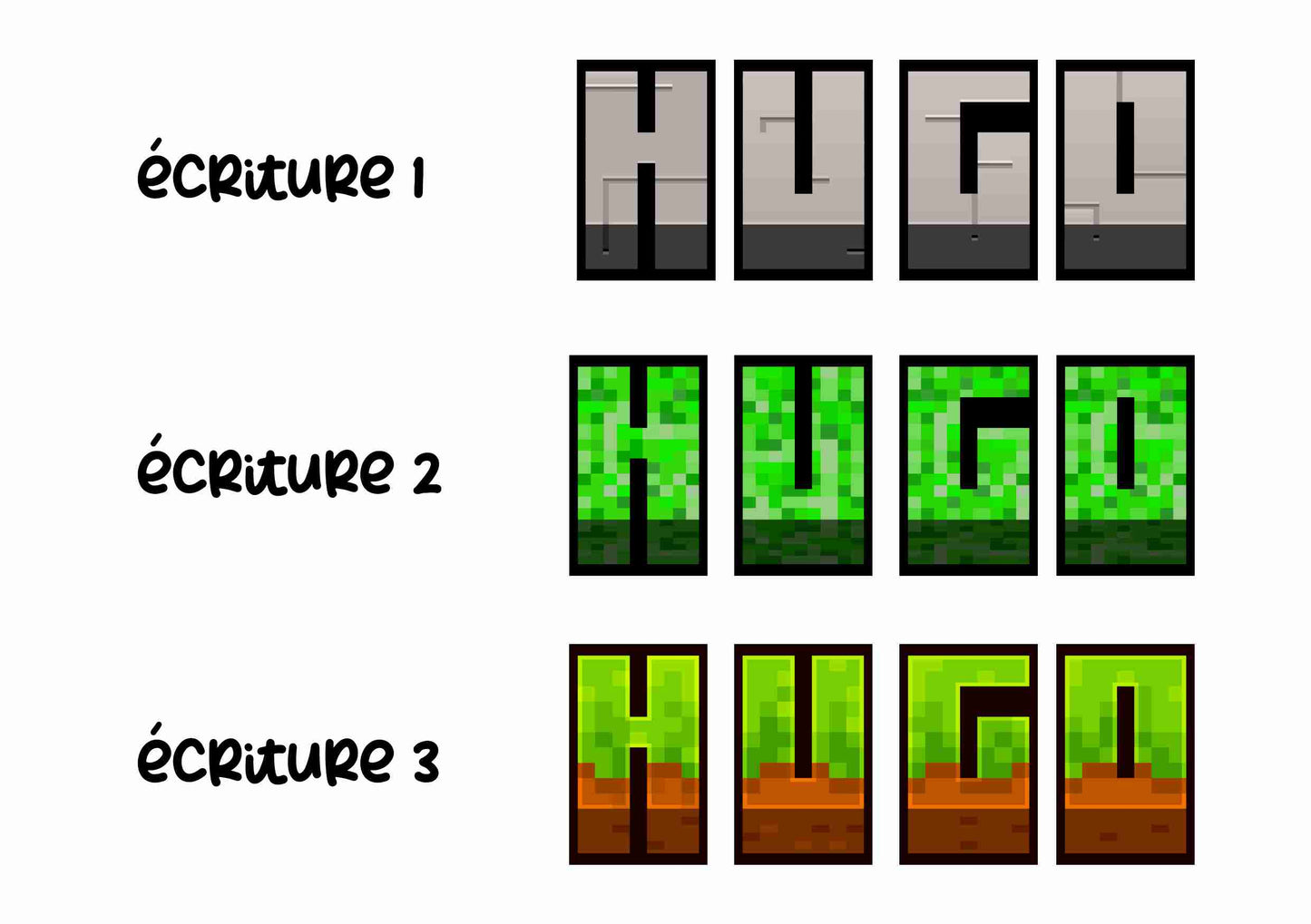 Rentrée scolaire - Gourde ou boîte à goûter minecraft