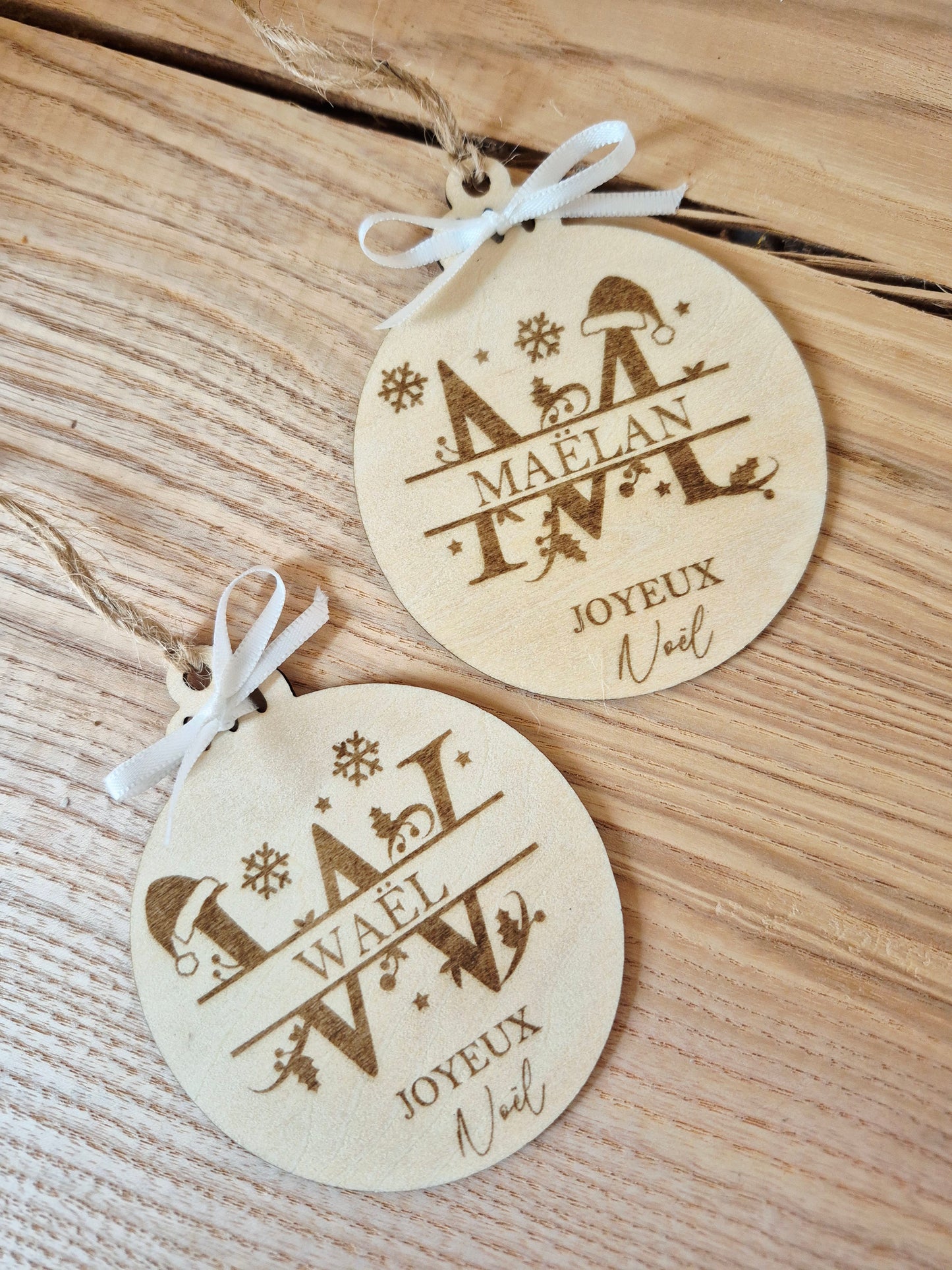 Ornement - Boule de Noël alphabet