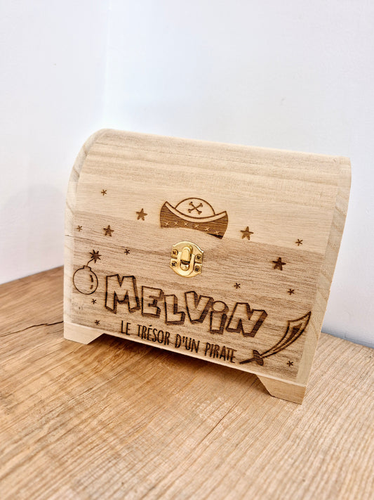 Tirelire coffre de pirate