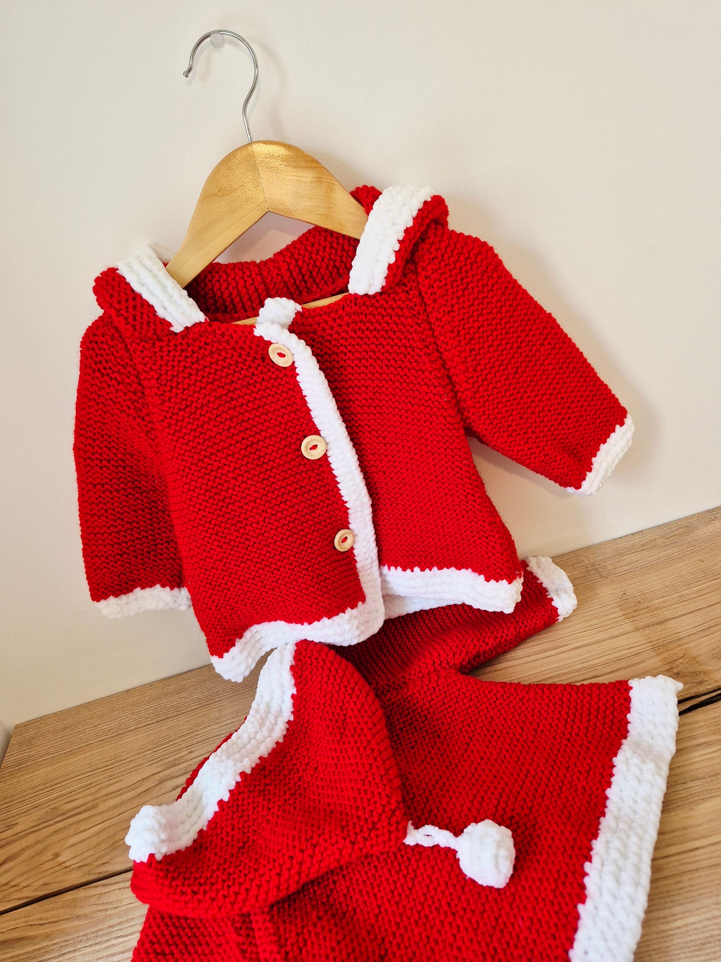 Gilet bébé de Noël en laine