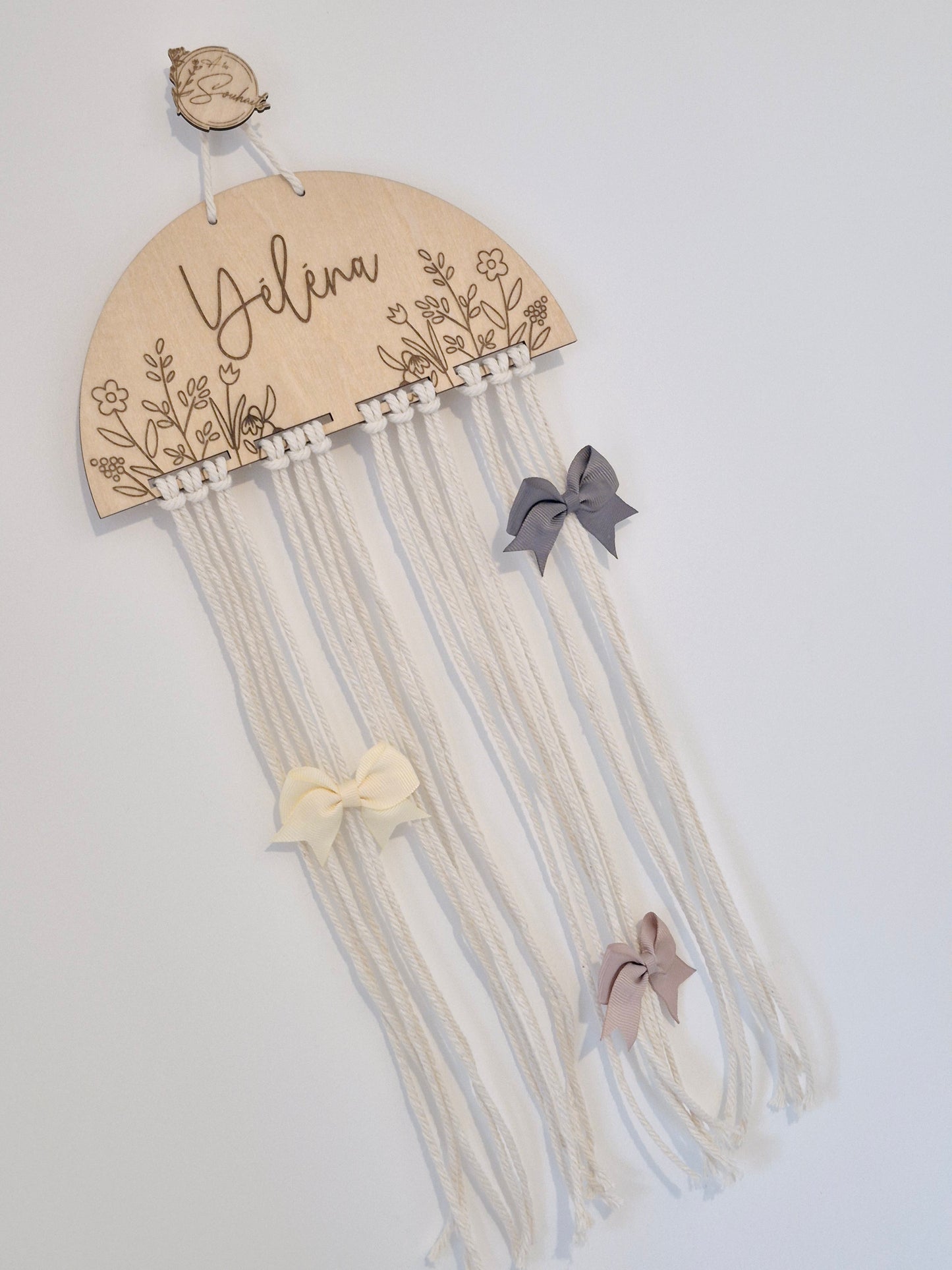 Porte barrettes fleuri