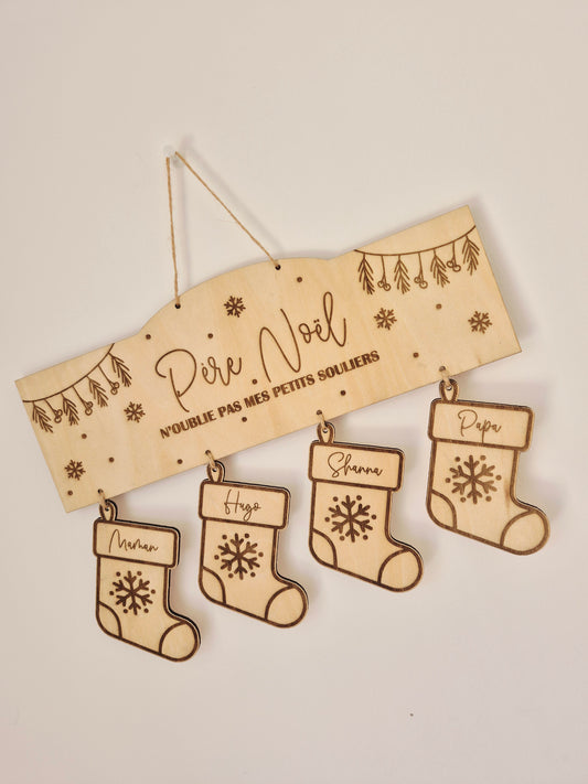 Décoration à suspendre - Les chaussettes de Noël