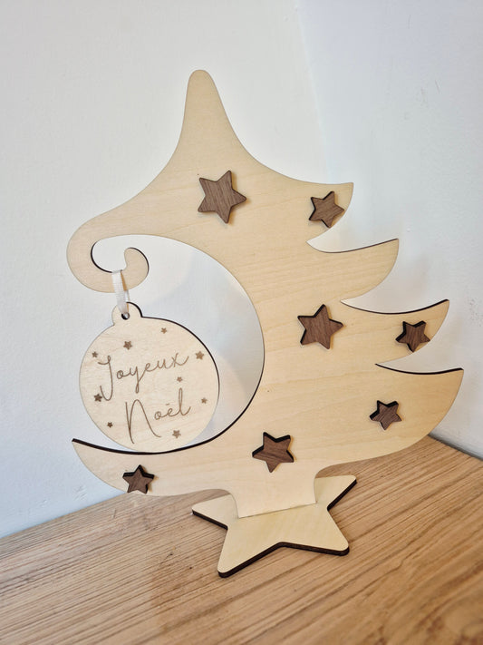 Décoration à poser - Sapin "joyeux Noël"