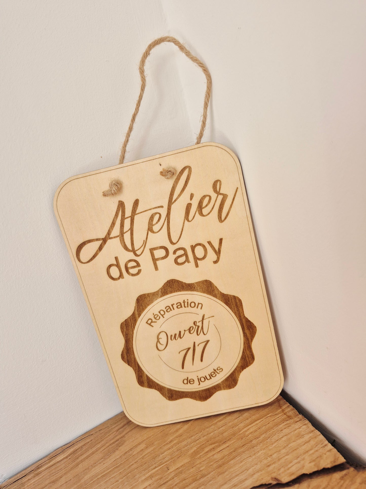 Papy / Papa - Décoration pancarte atelier