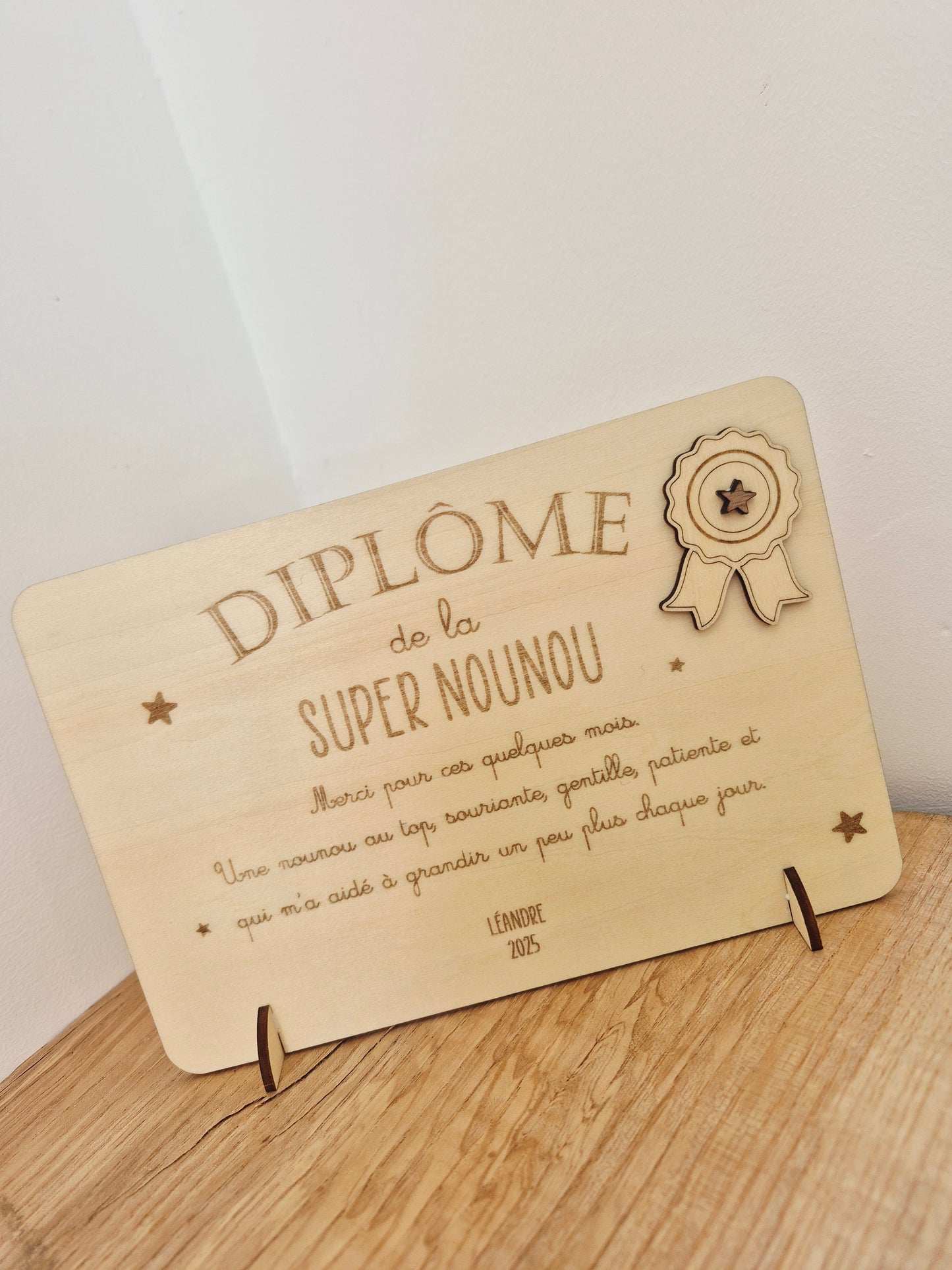 Maîtresse / Maître / Nounou - Diplôme