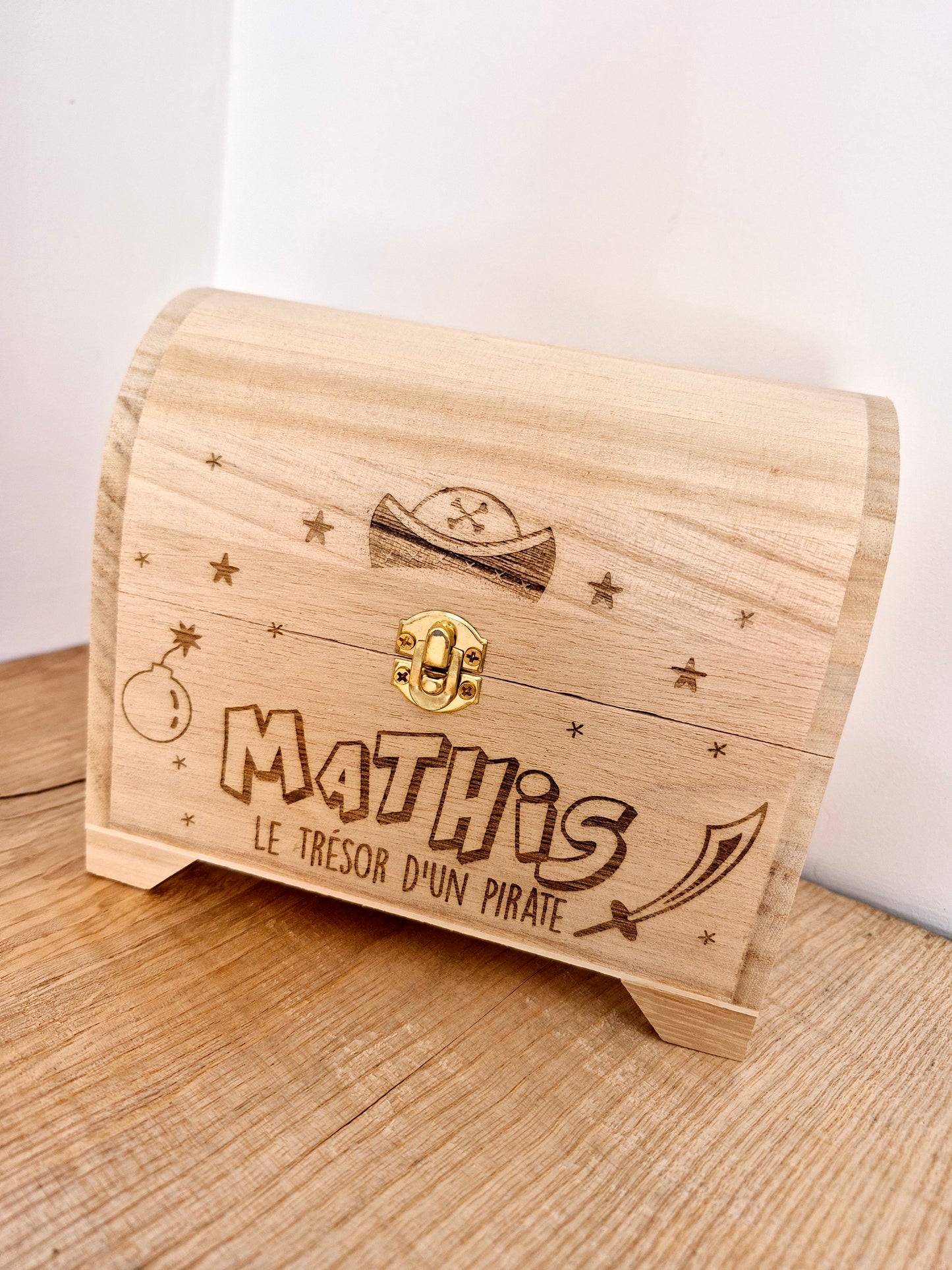 Tirelire coffre de pirate