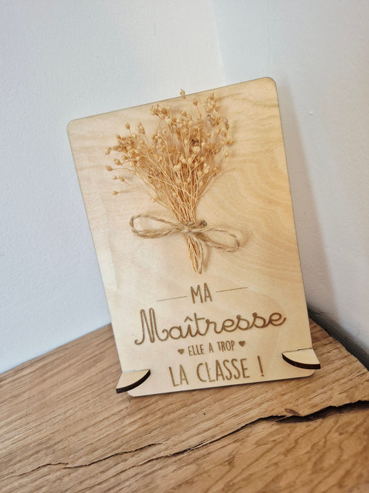 Maîtresse - support fleurs séchées