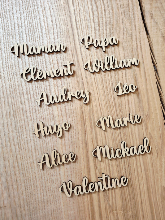 Marque place découpé