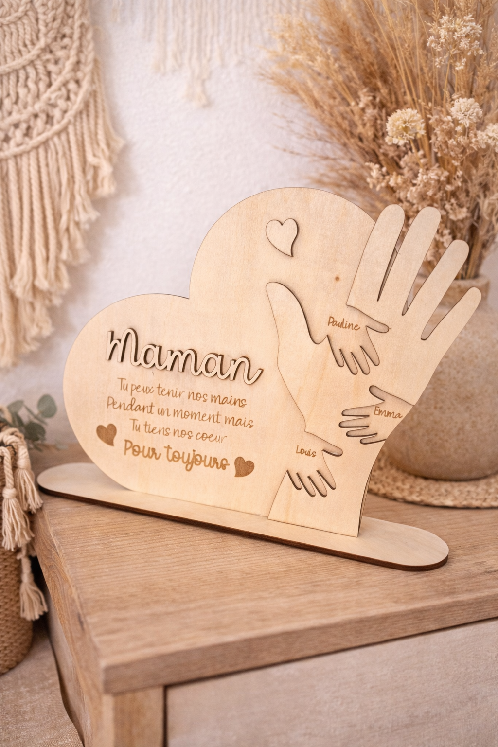 Maman - décoration à poser personnalisée