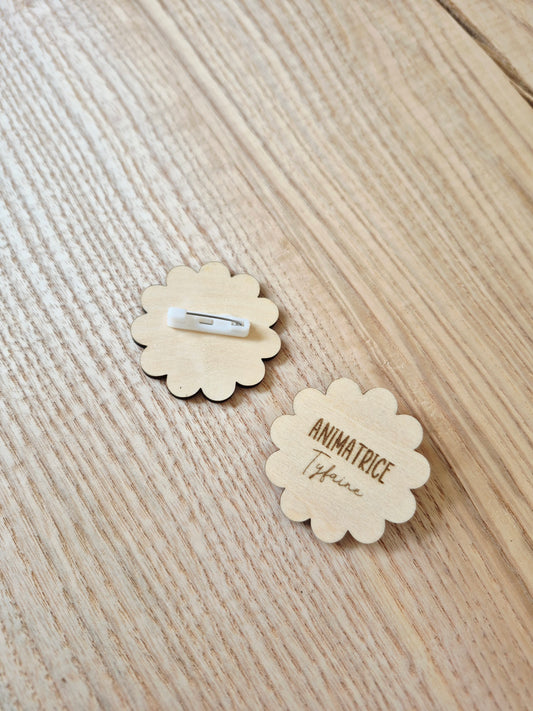 Badge fleur - événement