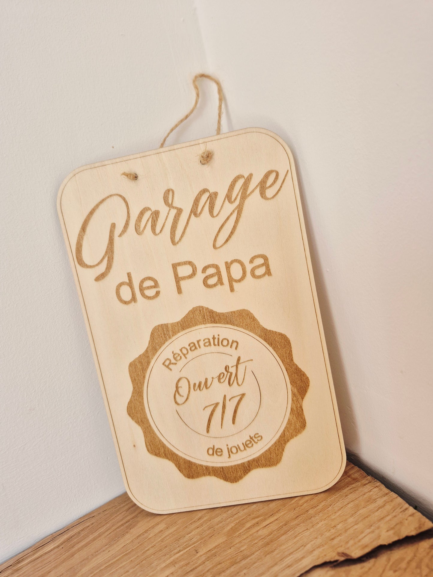 Papa - décoration pancarte garage